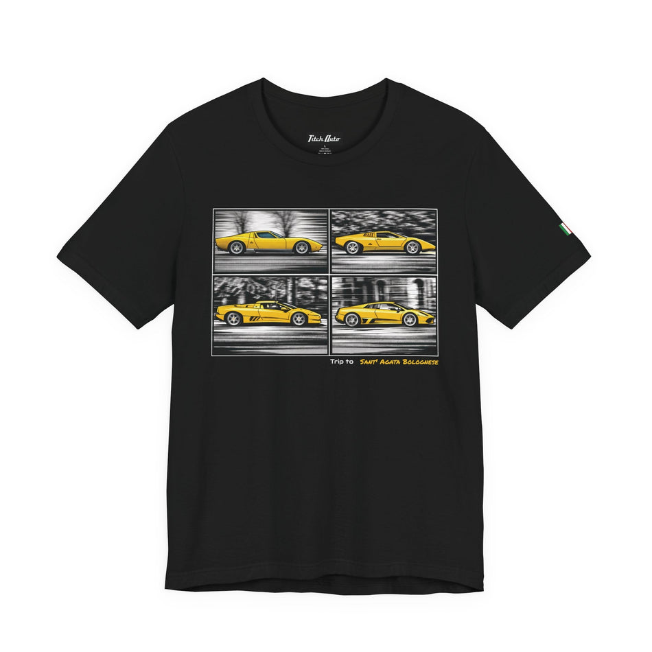 Trip to Sant'Agata Bolognese Unisex Short Sleeve Tee Shirt Printify