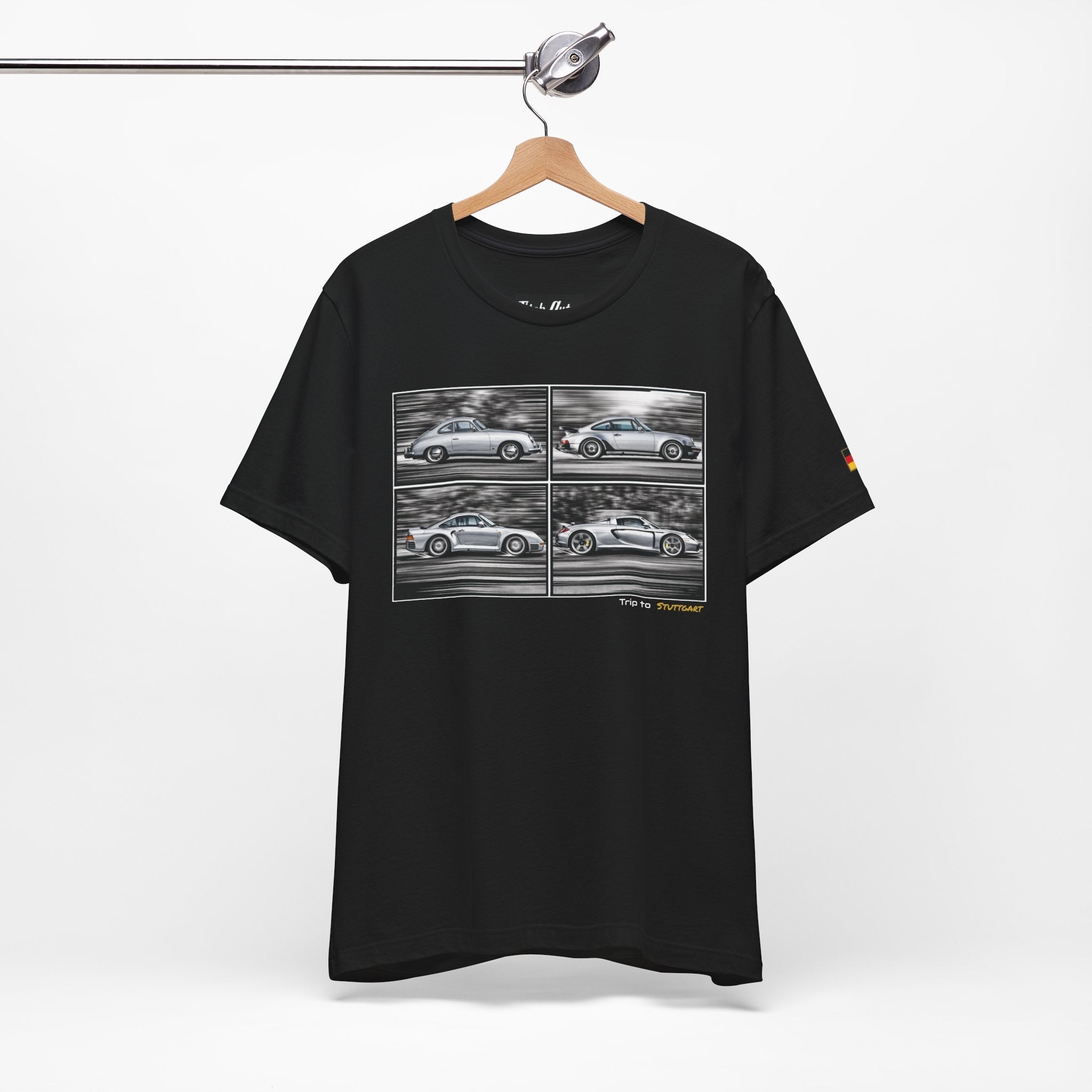 Trip to Stuttgart Flat 6  Unisex Short Sleeve Tee Shirt Printify