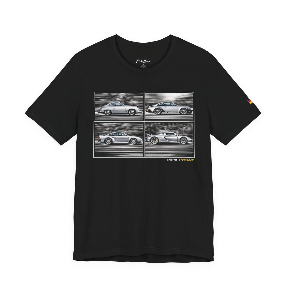 Trip to Stuttgart Flat 6  Unisex Short Sleeve Tee Shirt Printify