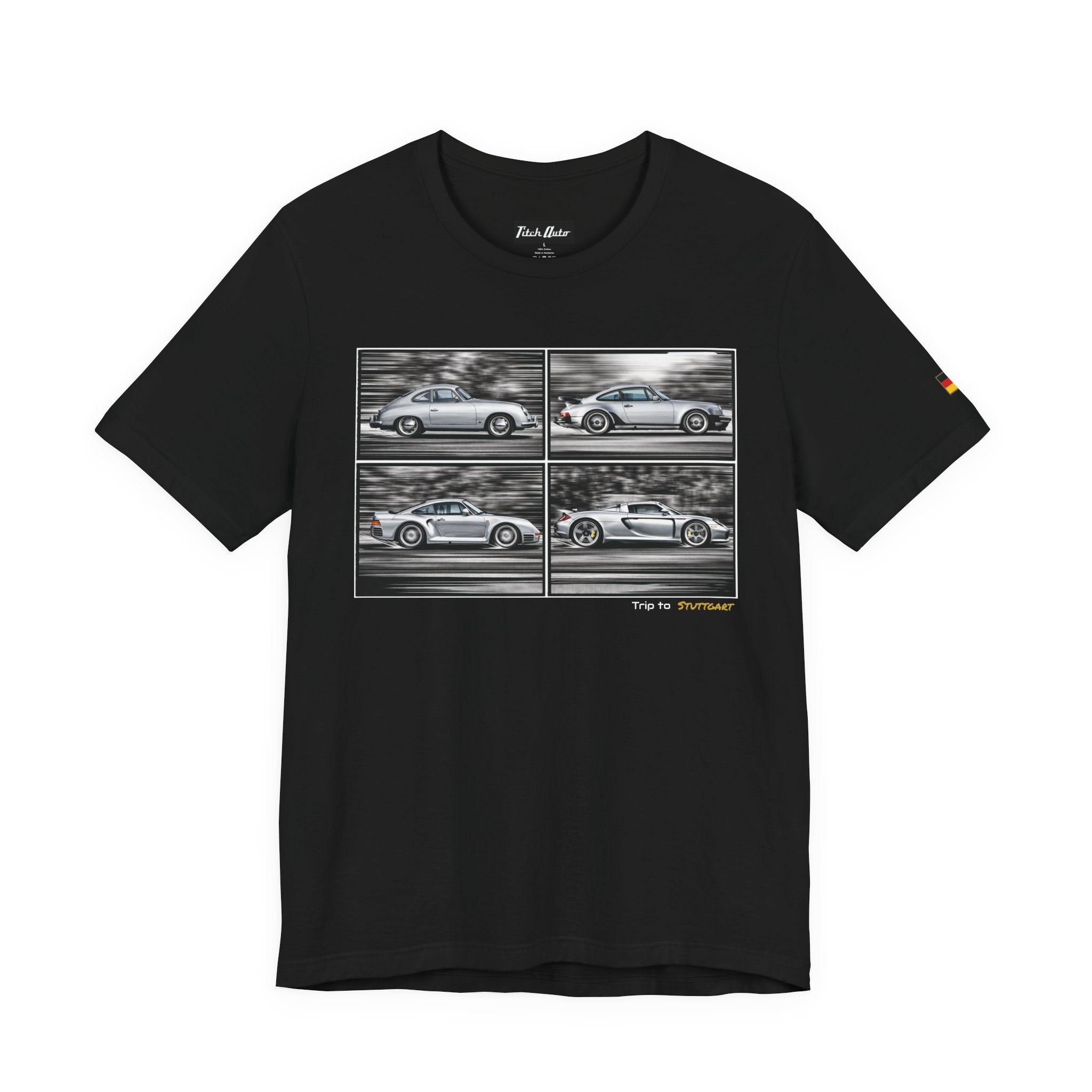 Trip to Stuttgart Flat 6  Unisex Short Sleeve Tee Shirt Printify