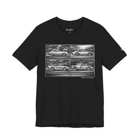 Trip to Stuttgart Flat 6  Unisex Short Sleeve Tee Shirt Printify