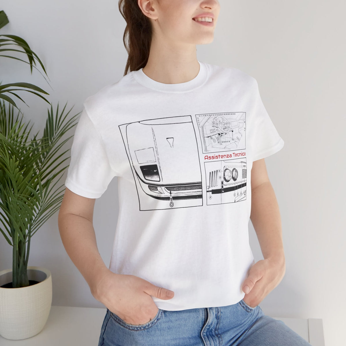 Assistenza Tecnica Diagram F40 Unisex Short Sleeve Tee Shirt Printify