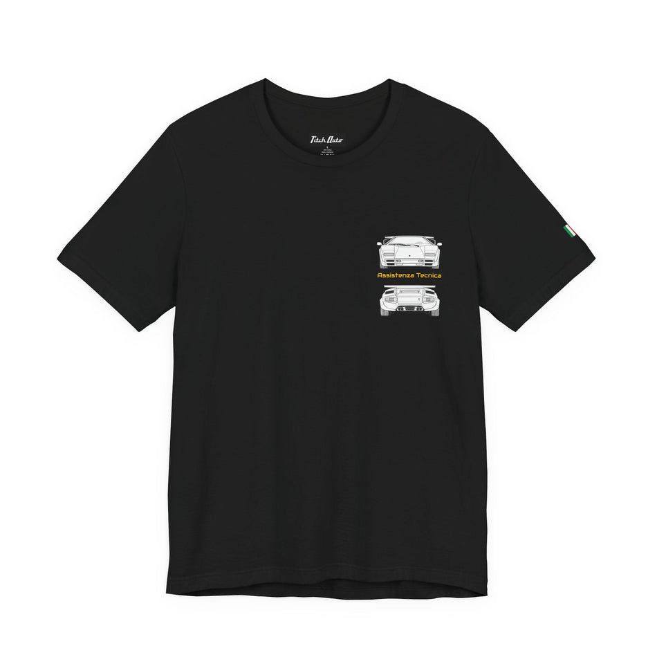 Assistenza Tecnica Countach Unisex Short Sleeve Tee Shirt Printify