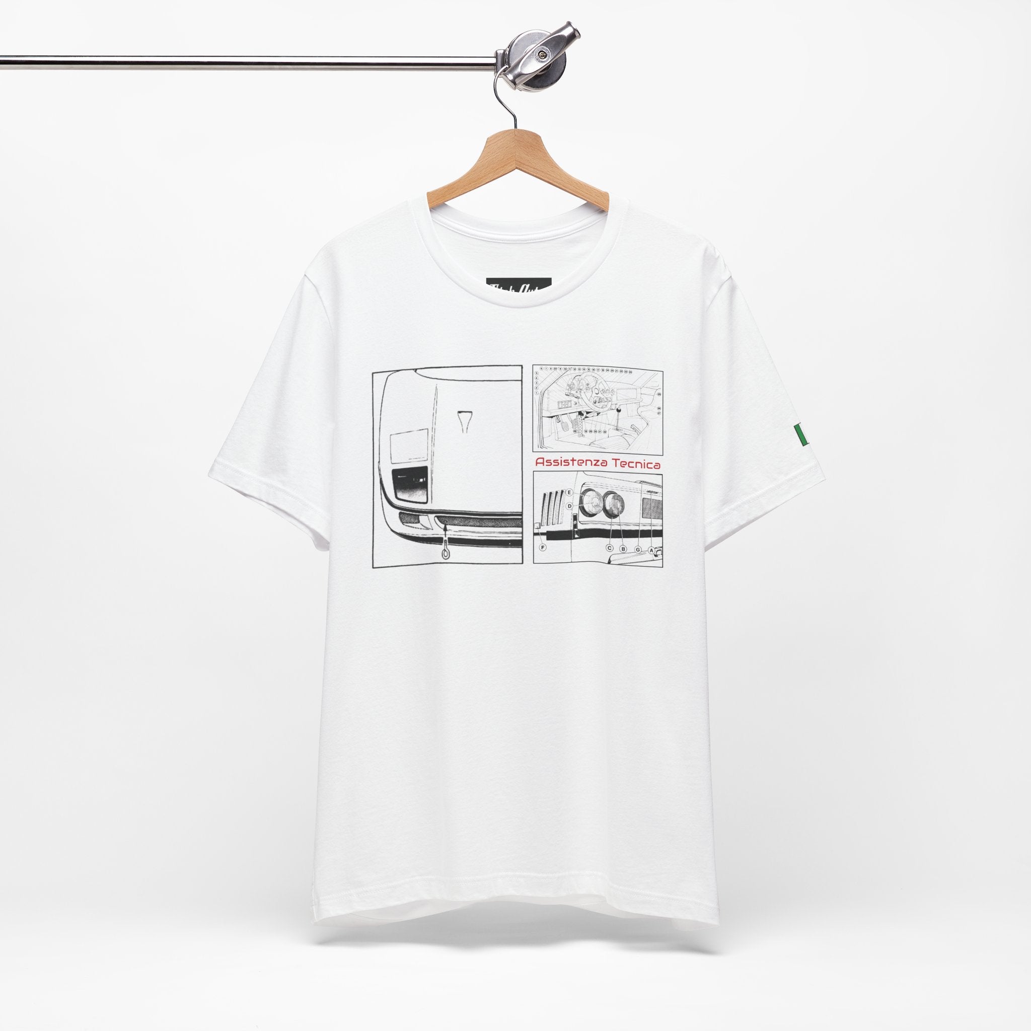 Assistenza Tecnica Diagram F40 Unisex Short Sleeve Tee Shirt Printify