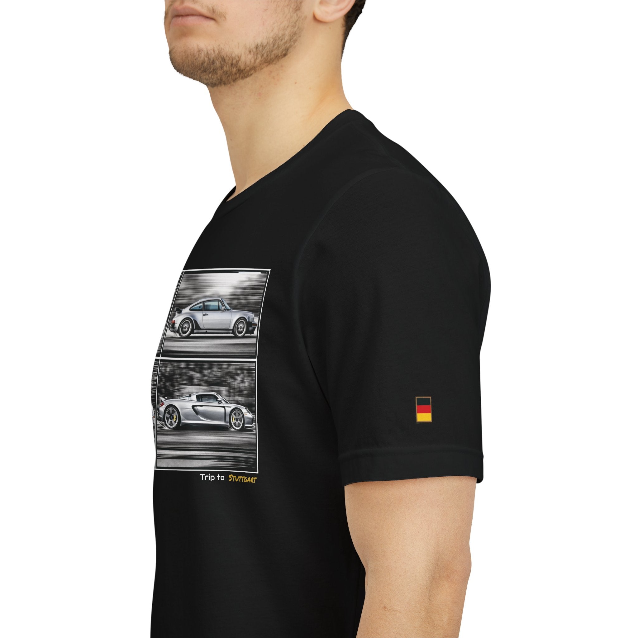 Trip to Stuttgart Flat 6  Unisex Short Sleeve Tee Shirt Printify