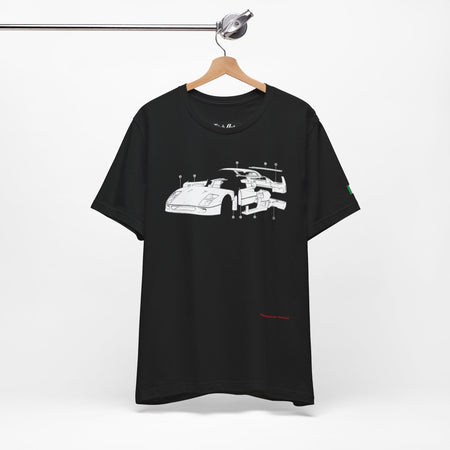 F40 Exploded View Unisex Short Sleeve T-Shirt Printify