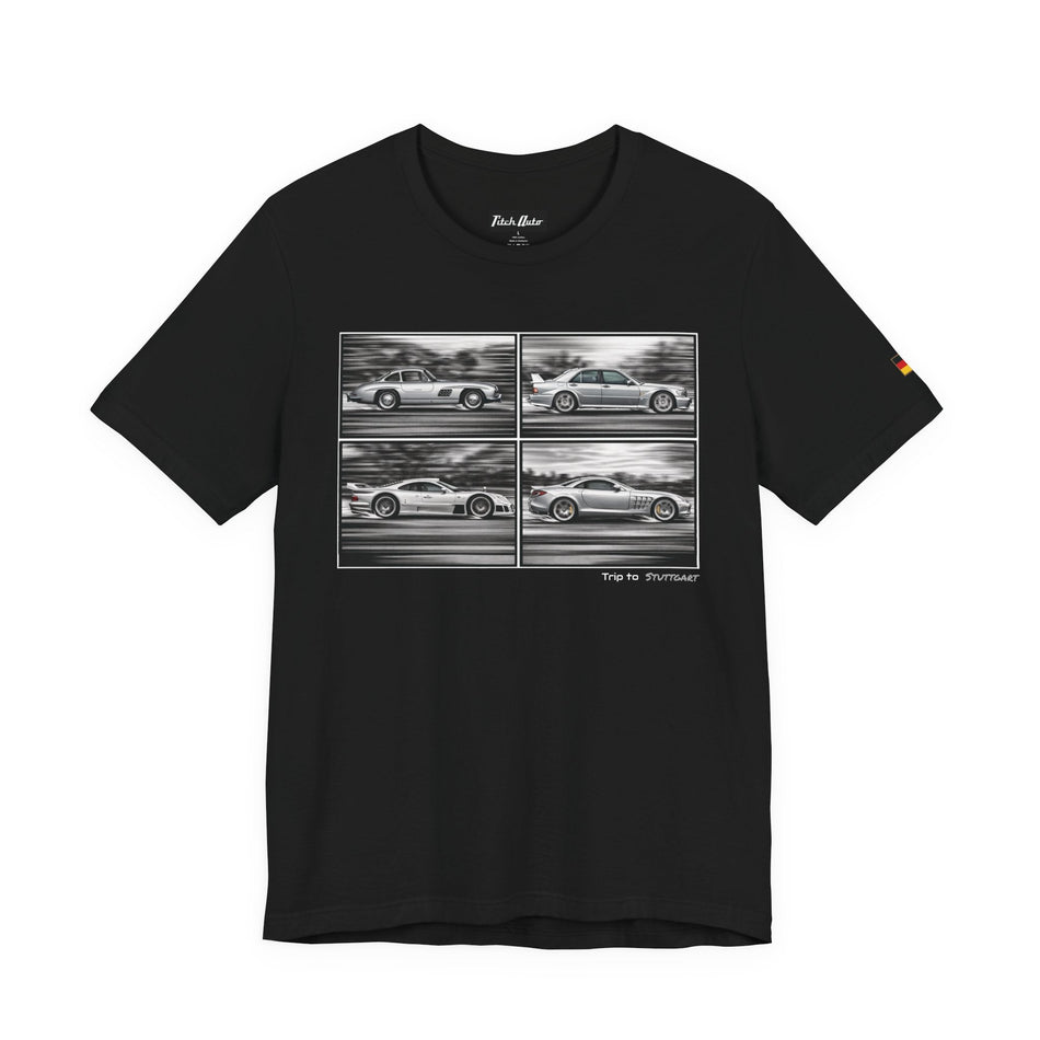 Trip to Stuttgart Silver Arrows Unisex Short Sleeve Tee Shirt Printify