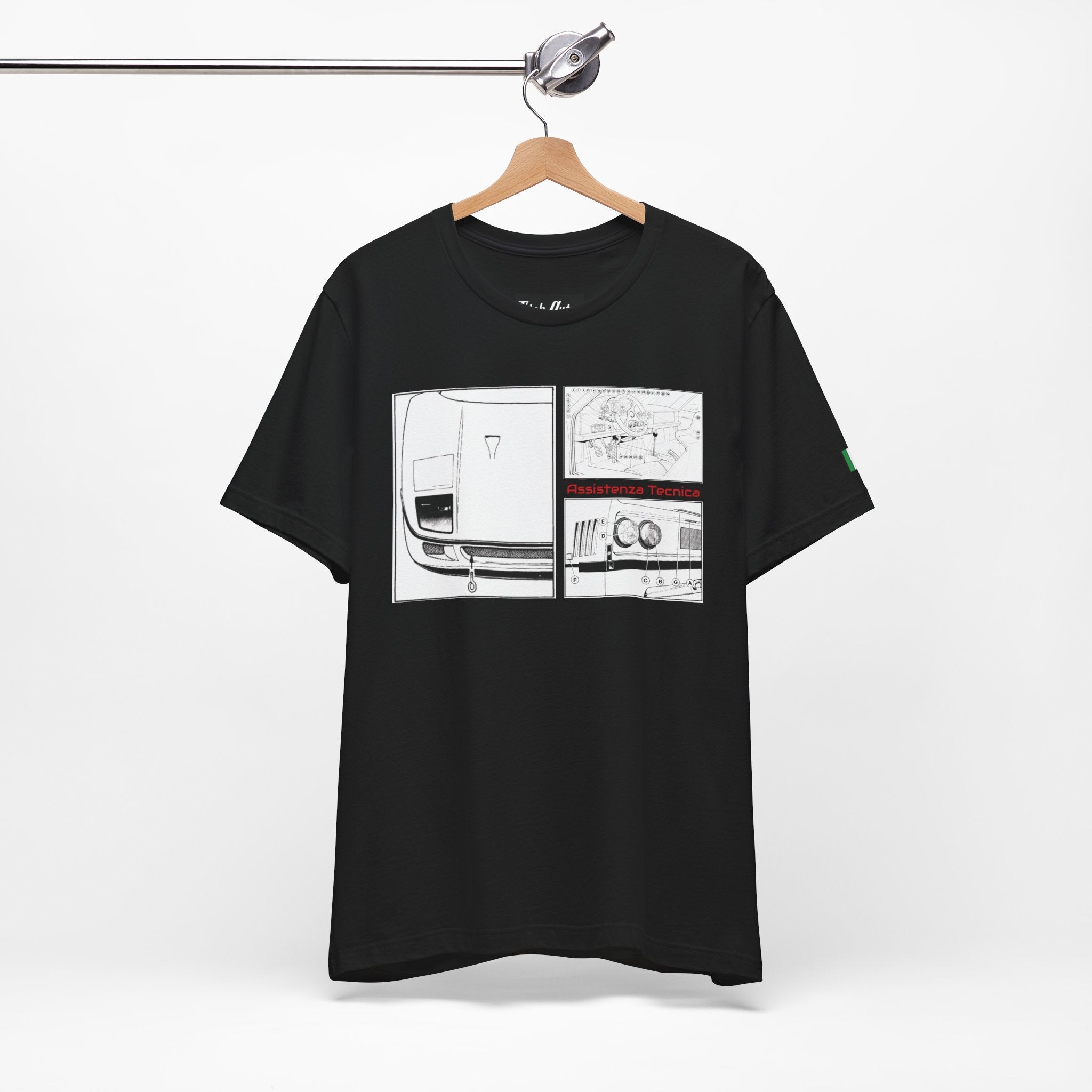 Assistenza Tecnica Diagram F40 Unisex Short Sleeve Tee Shirt Printify