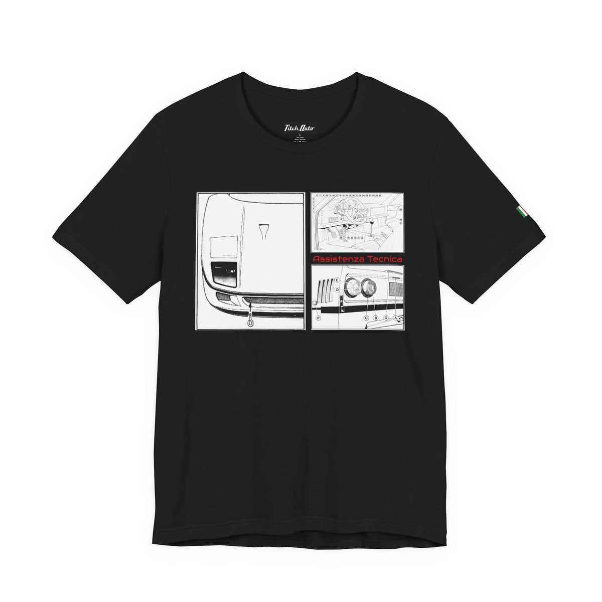 Assistenza Tecnica Diagram F40 Unisex Short Sleeve Tee Shirt Printify