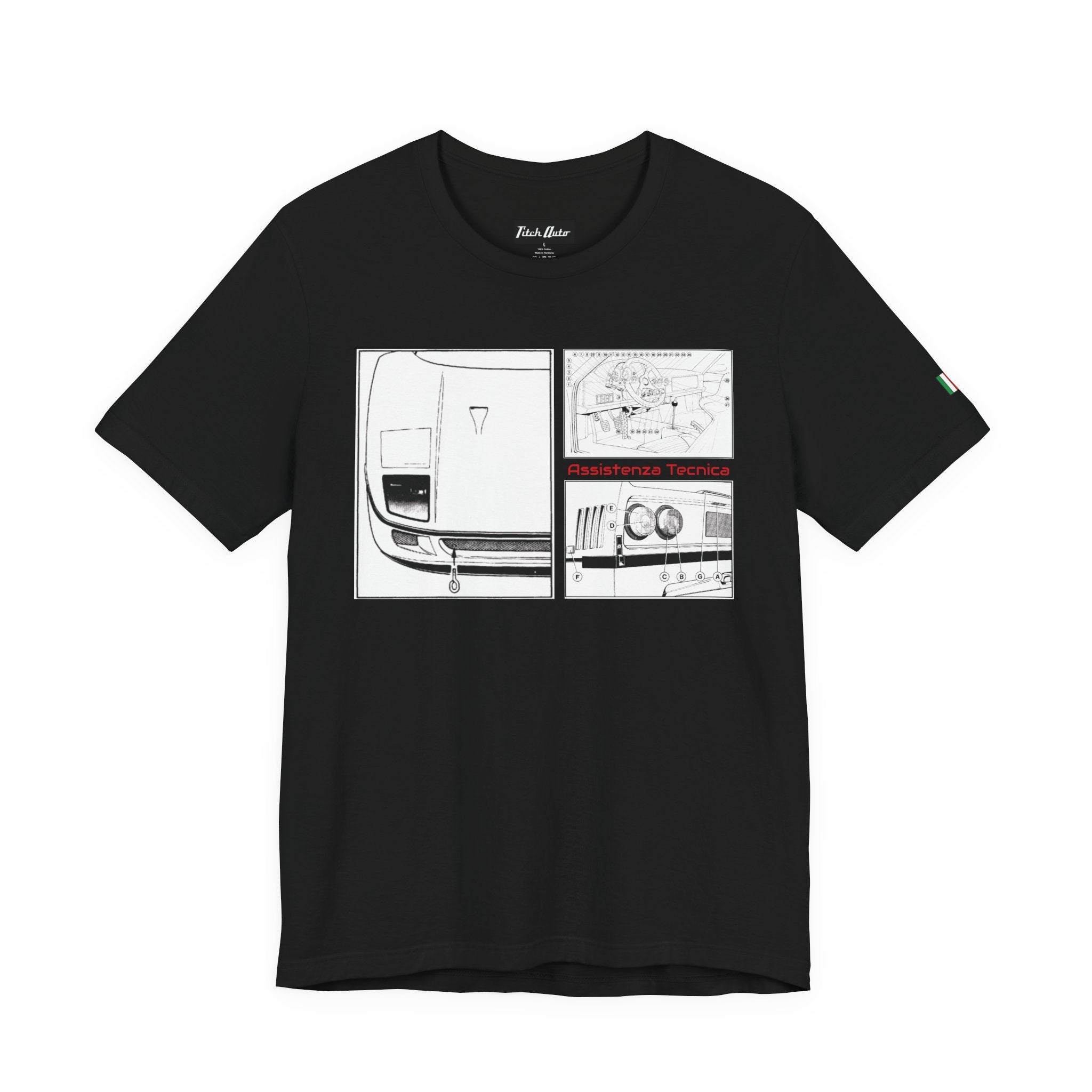 Assistenza Tecnica Diagram F40 Unisex Short Sleeve Tee Shirt Printify