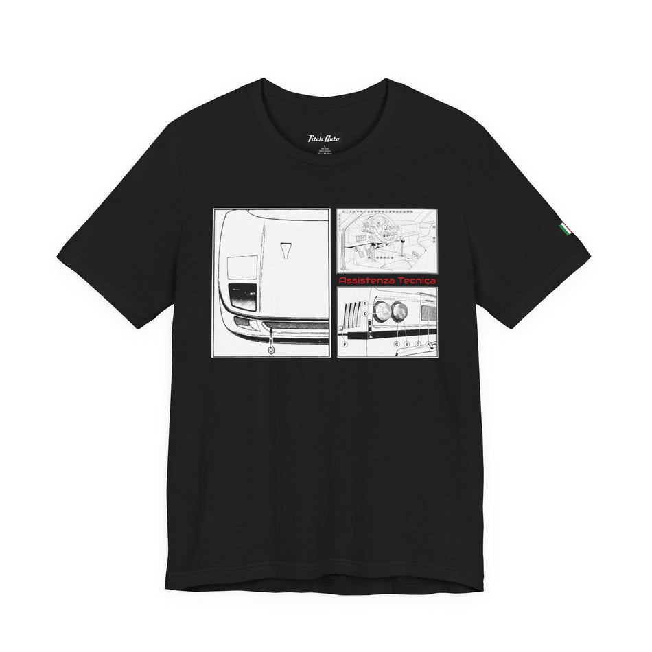 Assistenza Tecnica Diagram F40 Unisex Short Sleeve Tee Shirt Printify