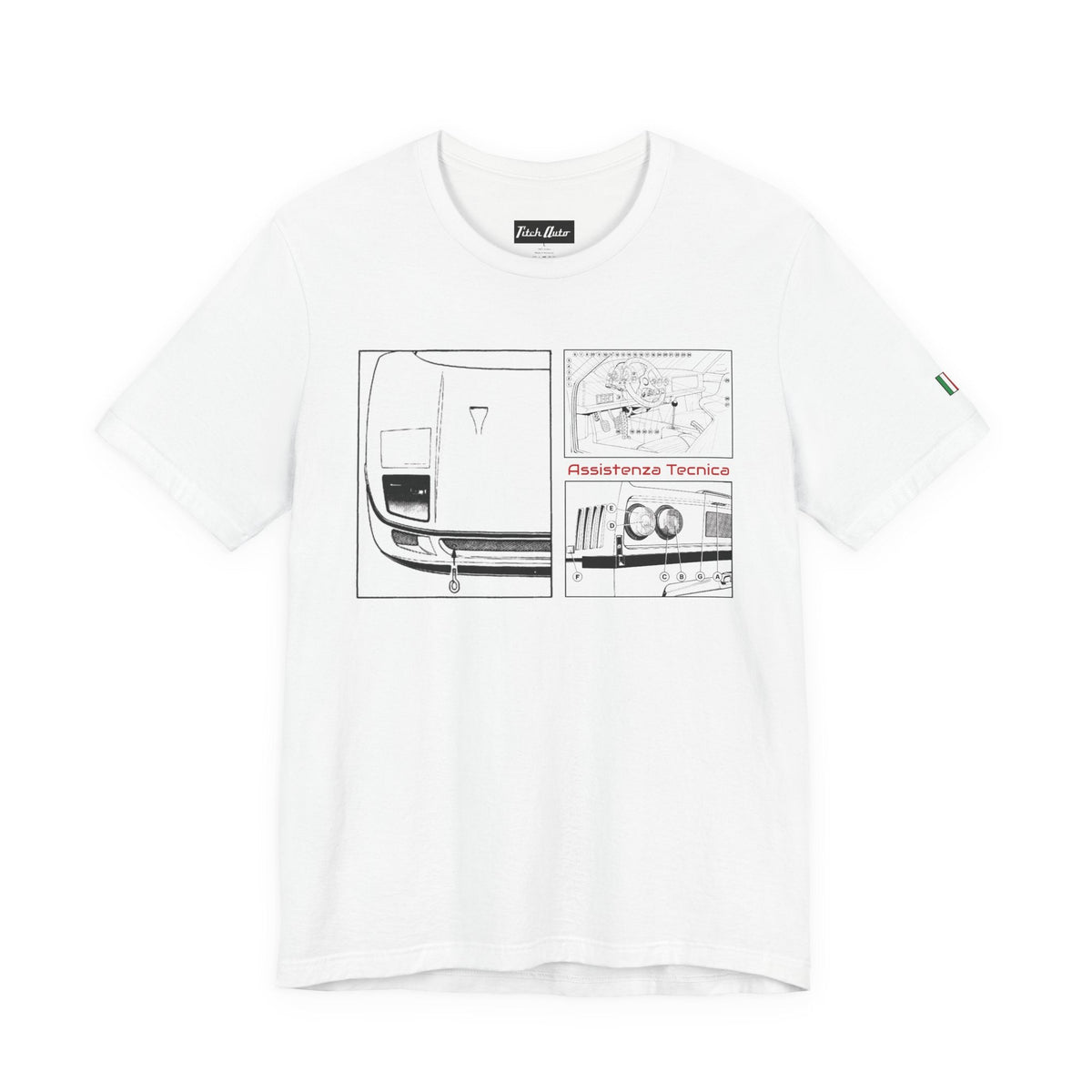 Assistenza Tecnica Diagram F40 Unisex Short Sleeve Tee Shirt Printify