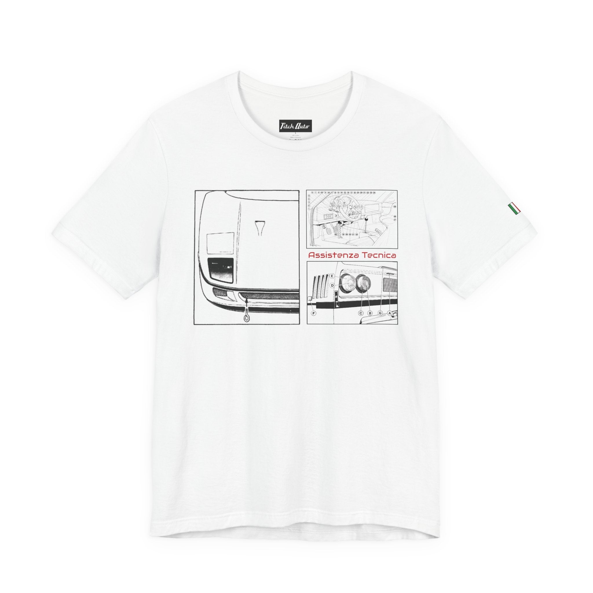 Assistenza Tecnica Diagram F40 Unisex Short Sleeve Tee Shirt Printify
