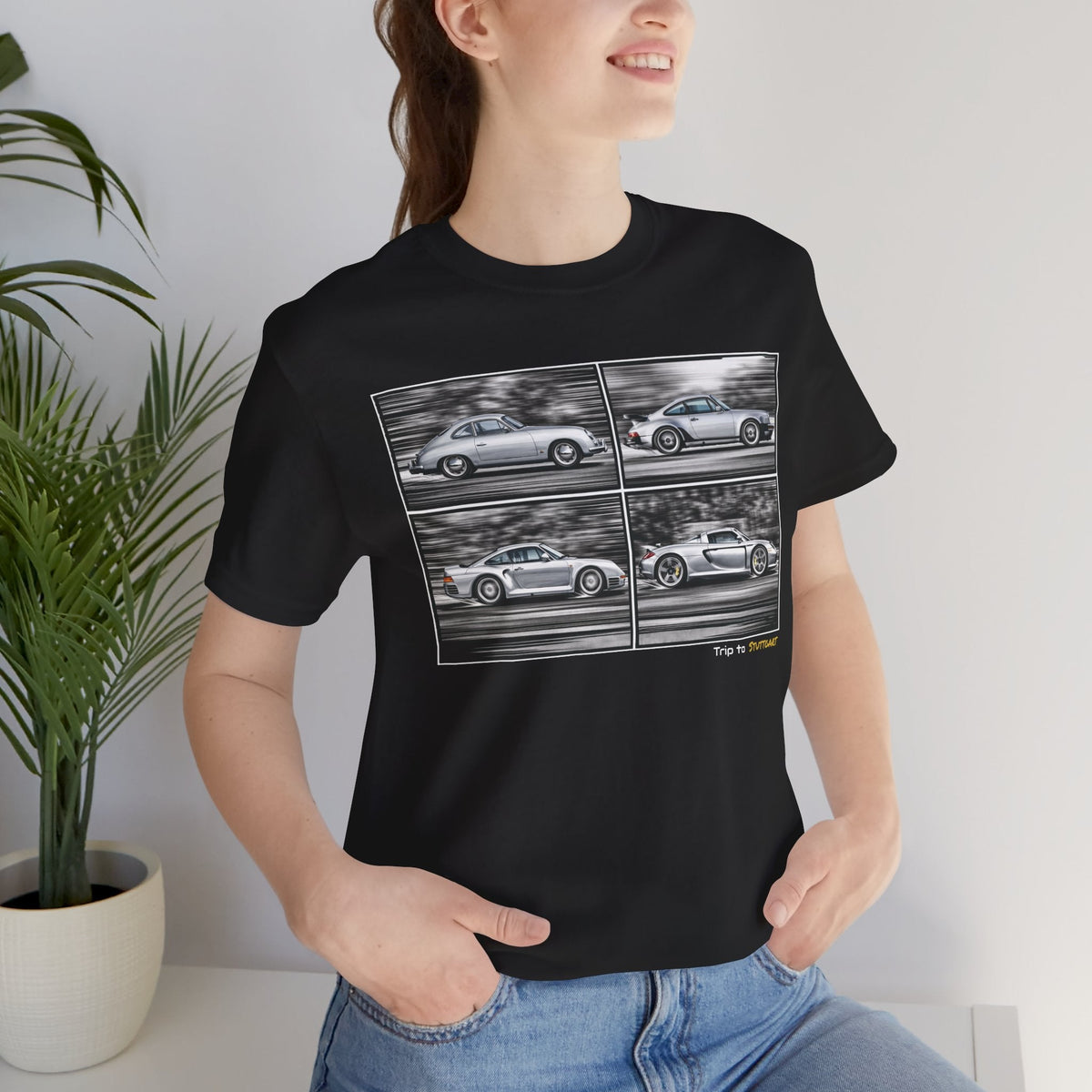 Trip to Stuttgart Flat 6  Unisex Short Sleeve Tee Shirt Printify