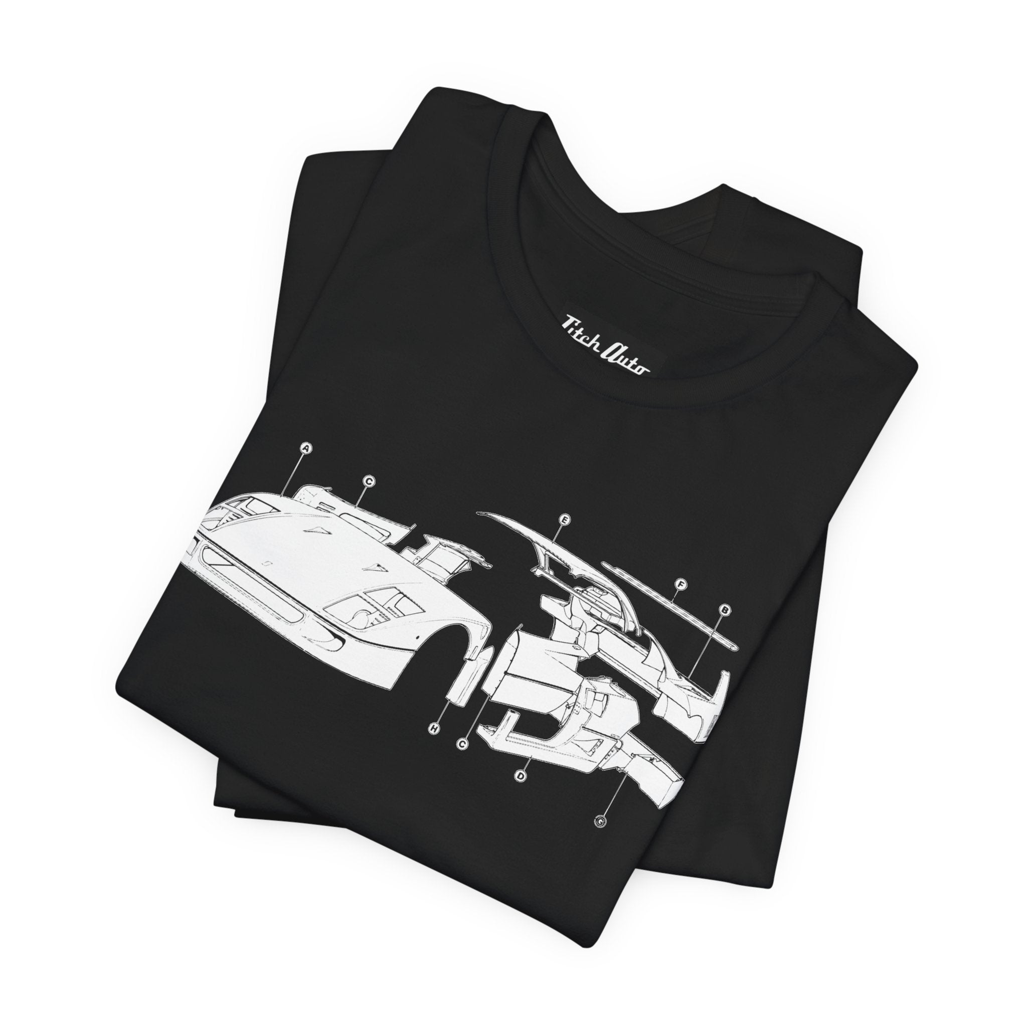 F40 Exploded View T-Shirt Printify