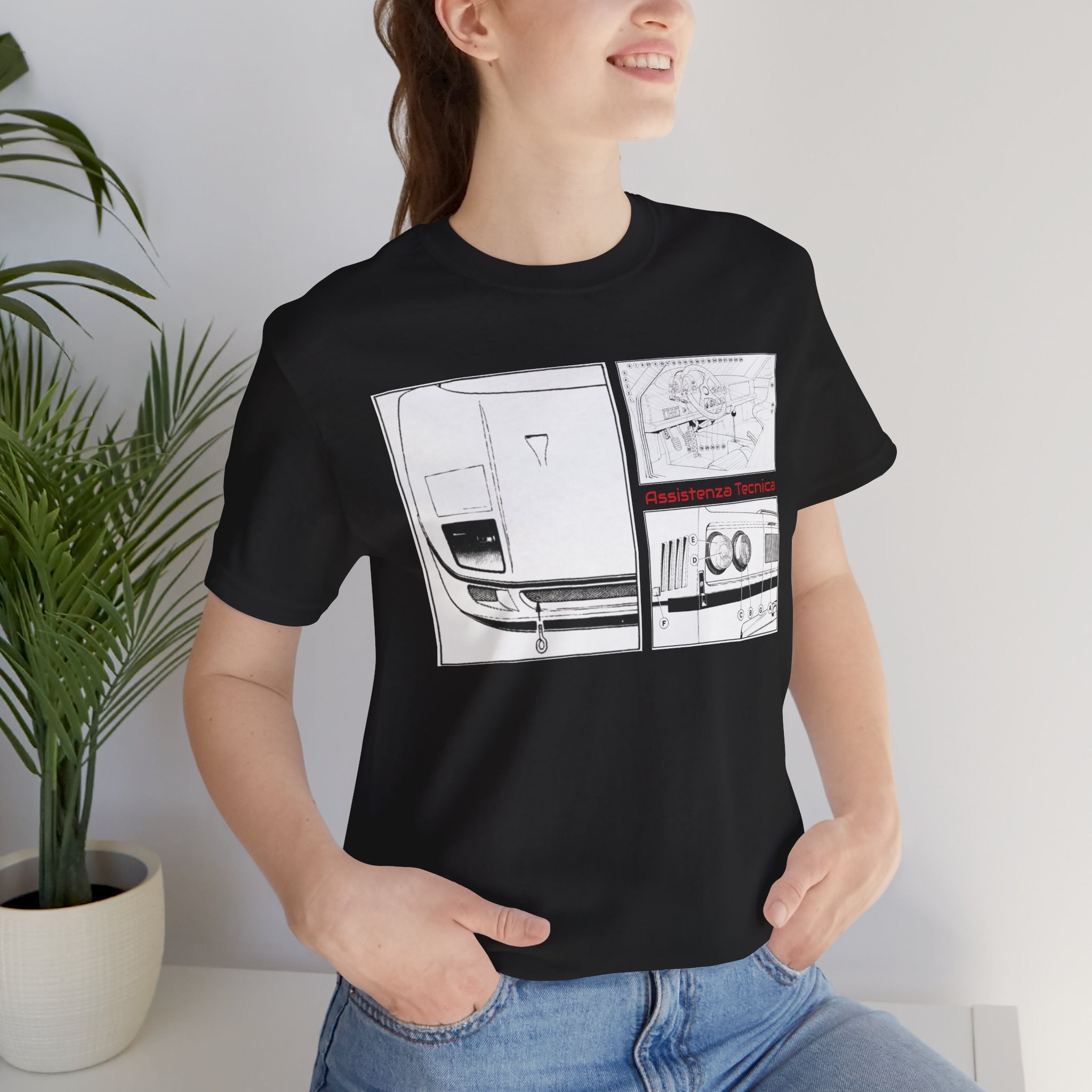 Assistenza Tecnica Diagram F40 Unisex Short Sleeve Tee Shirt Printify