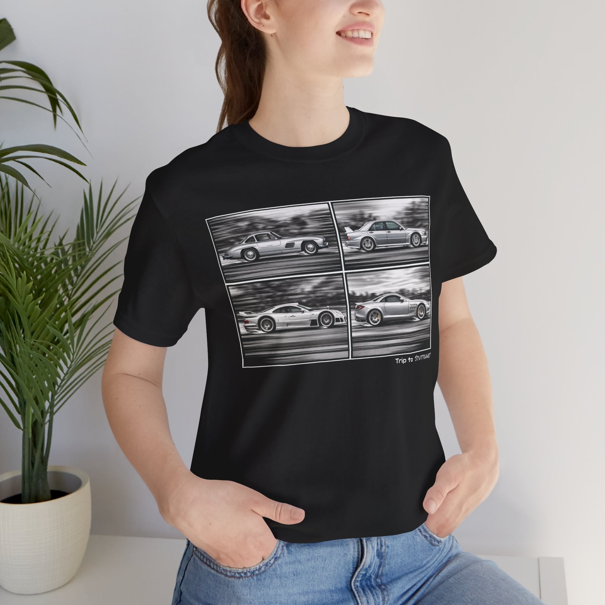 Trip to Stuttgart Silver Arrows Unisex Short Sleeve Tee Shirt Printify