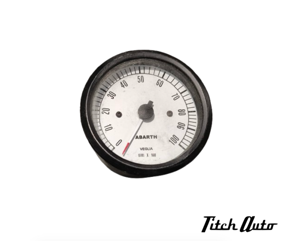 Abarth USED Veglia Borletti Tachometer White TitchAuto