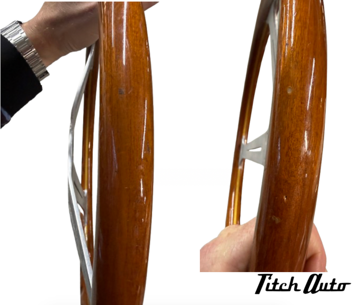 Alfa Romeo Duetto USED Nardi Mahogany Wood Steering Wheel  390mm TitchAuto