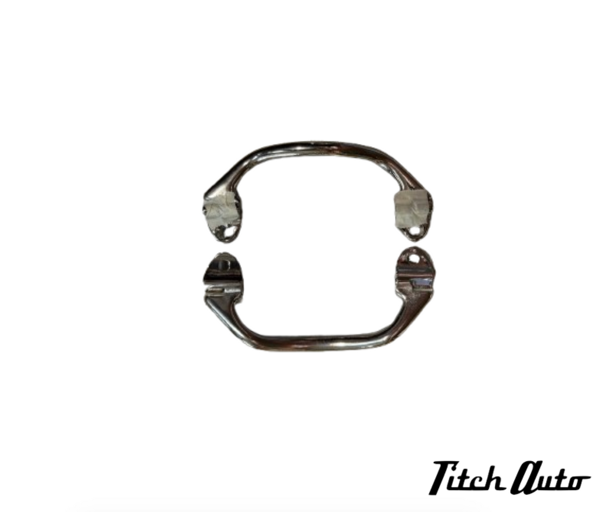 Autobianchi Bianchina NEW Chromed Metal Doors Inner Handles Set *DS* TitchAuto
