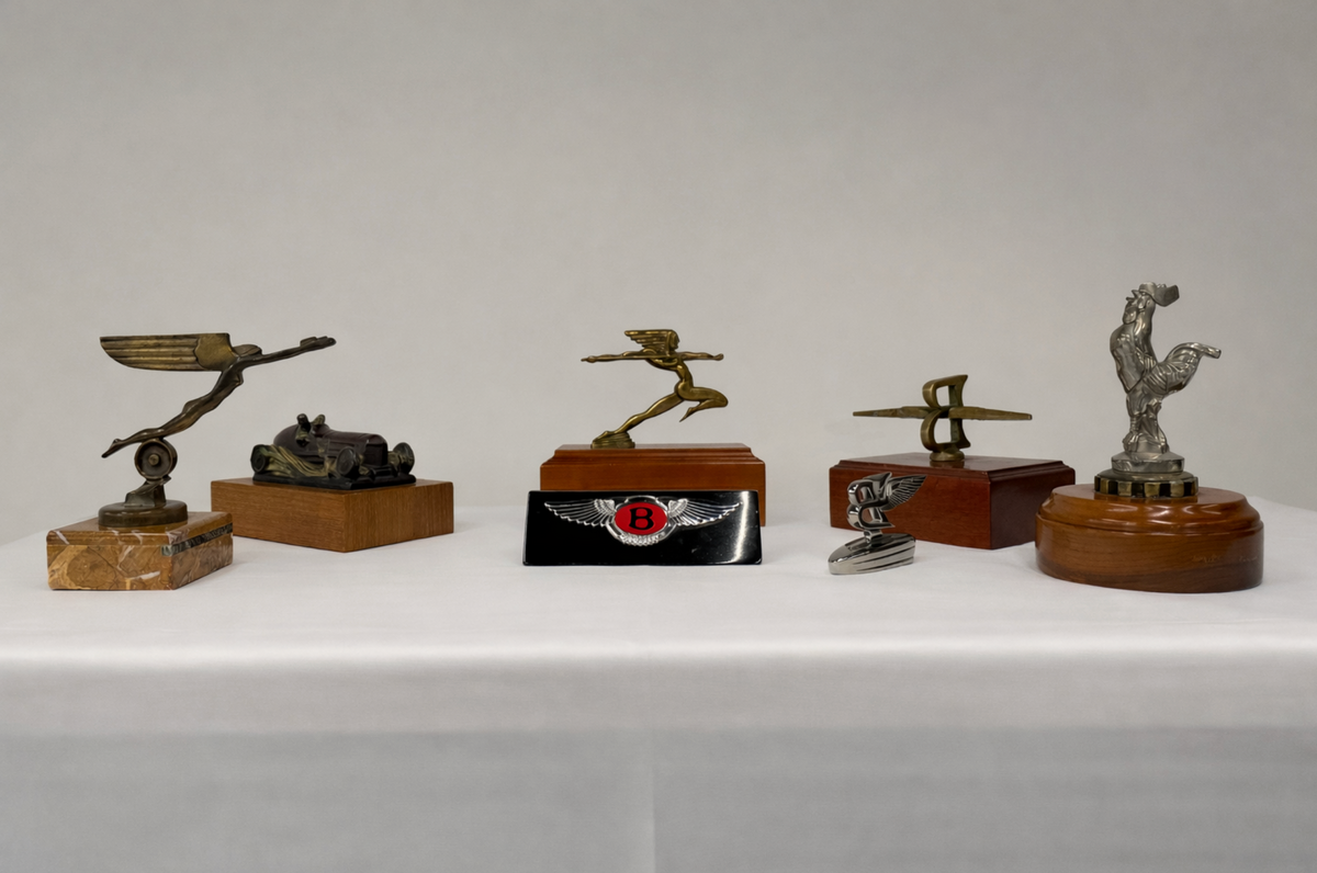 Collection of Vintage Automotive Mascots & Automobilia Display Pieces TitchAuto