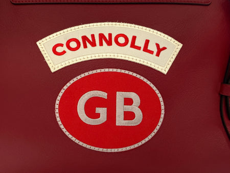 Connolly USED Red Sports Grip Bag with Badges TitchAuto