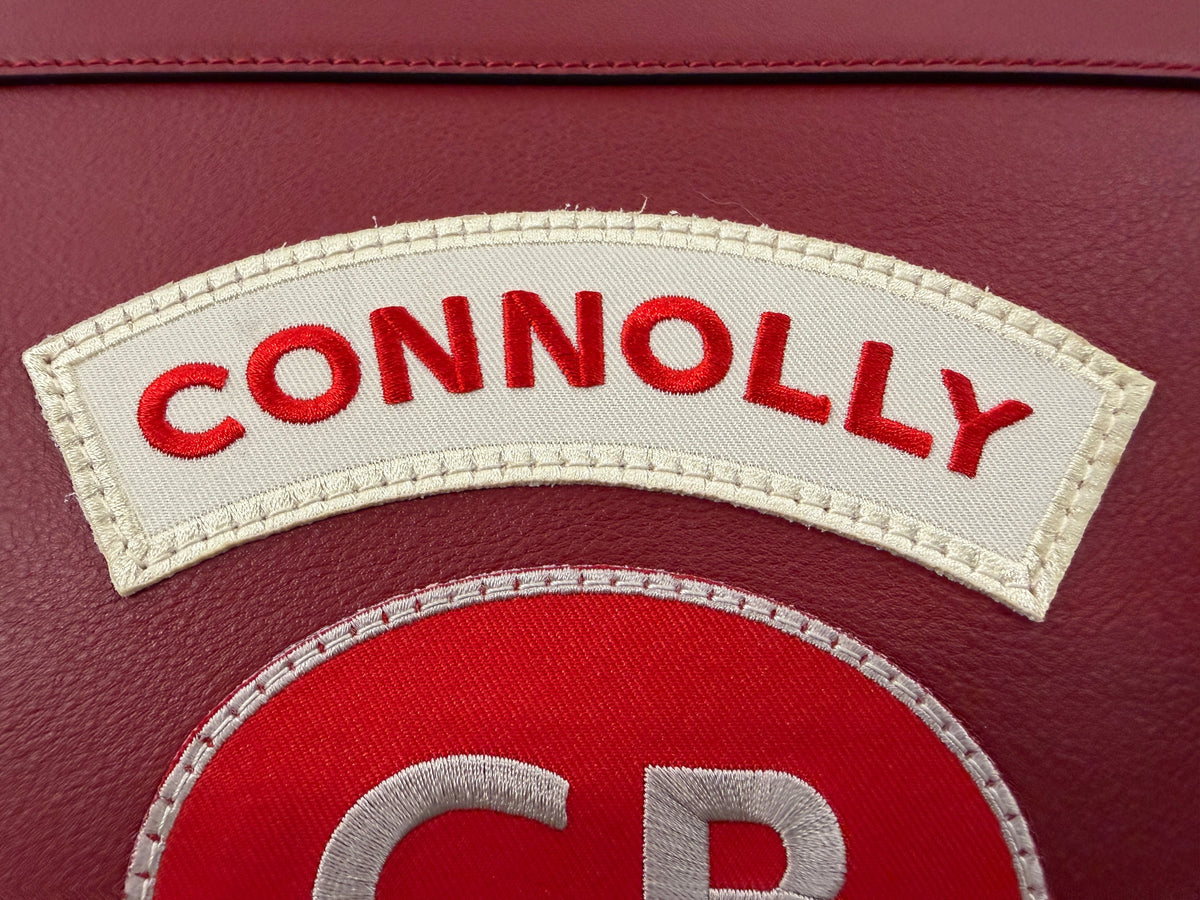 Connolly USED Red Sports Grip Bag with Badges TitchAuto