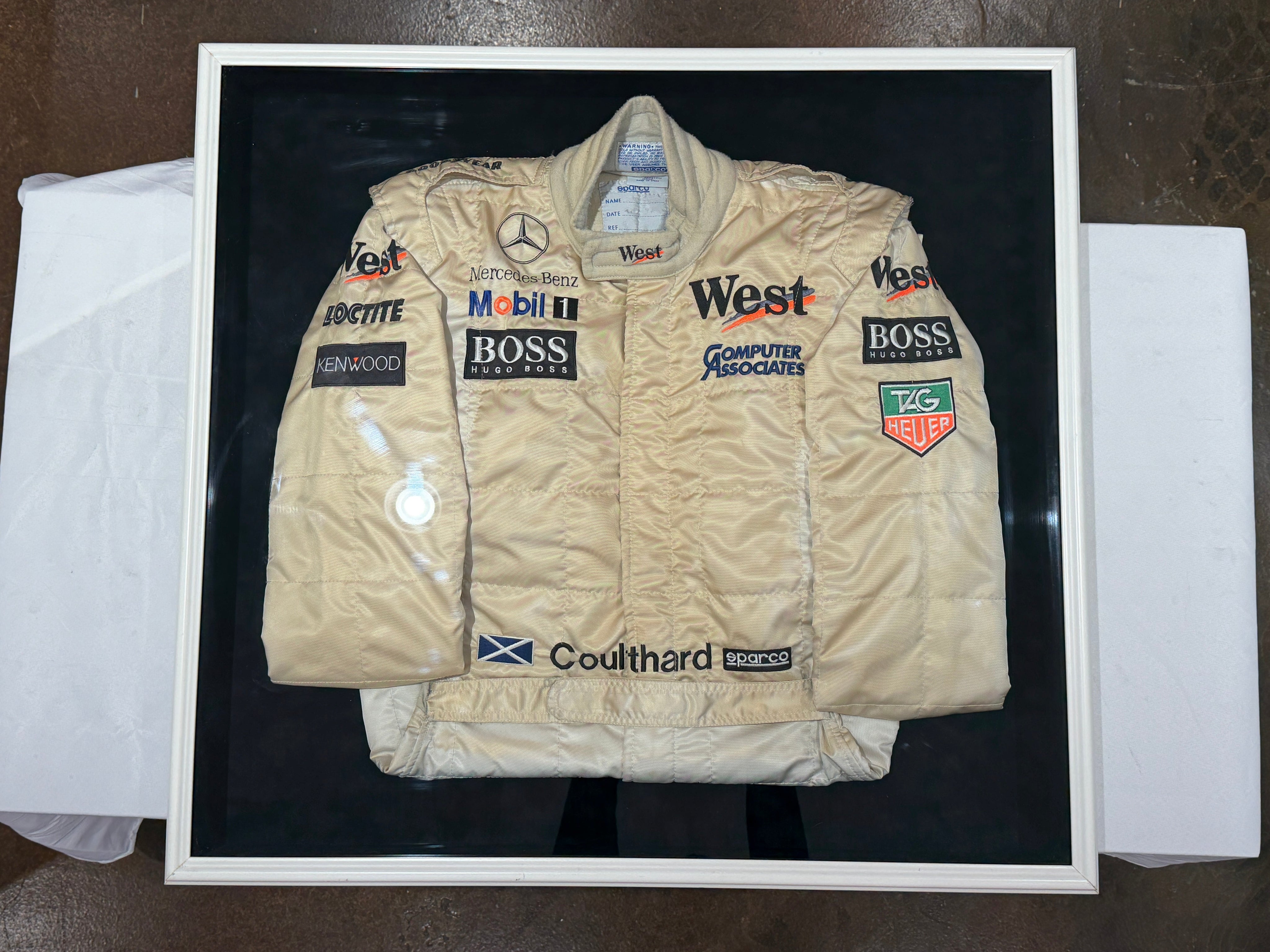 David Coulthard Mercedes Race Worn Suit TitchAuto