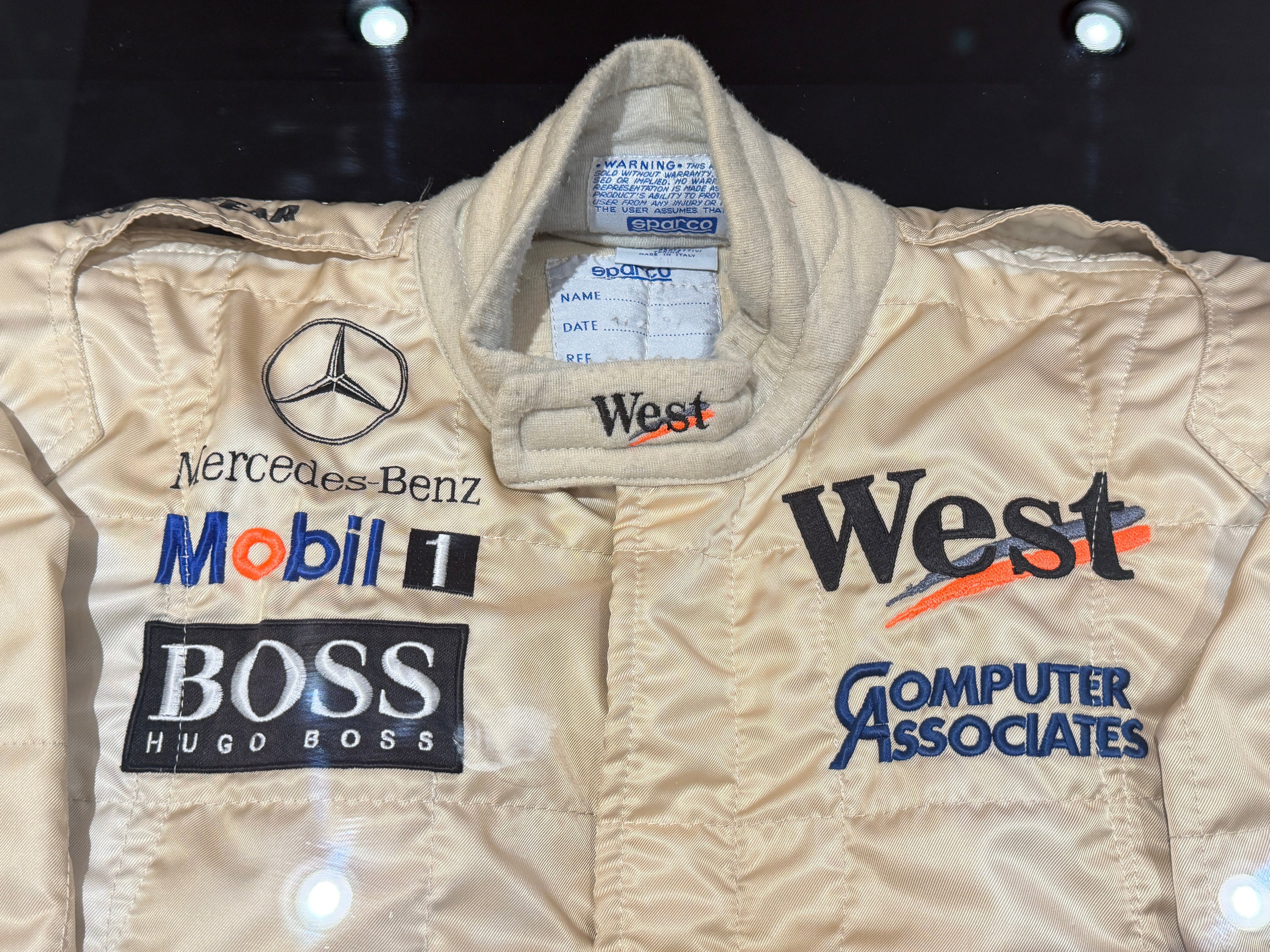 David Coulthard Mercedes Race Worn Suit TitchAuto