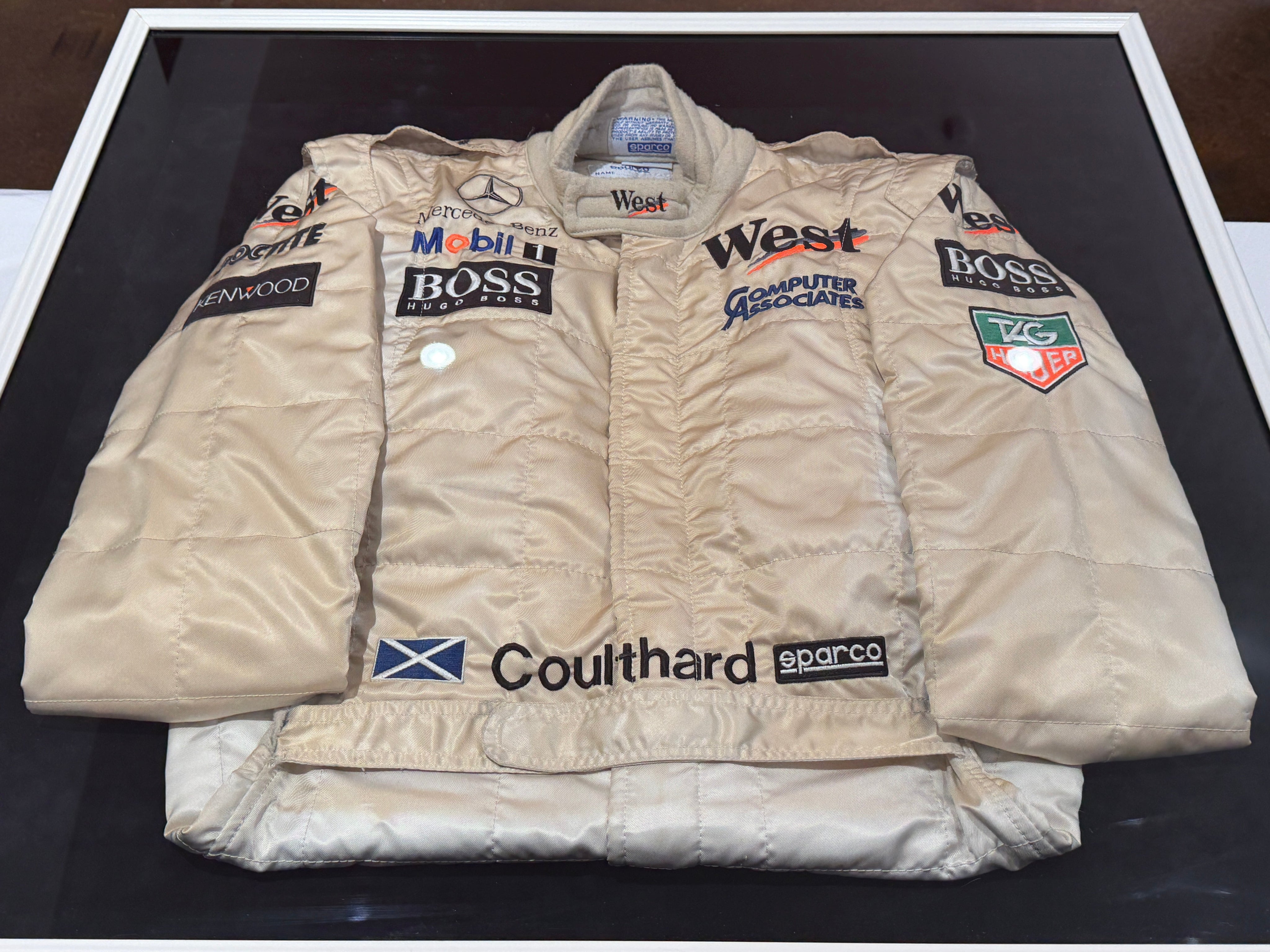David Coulthard Mercedes Race Worn Suit TitchAuto
