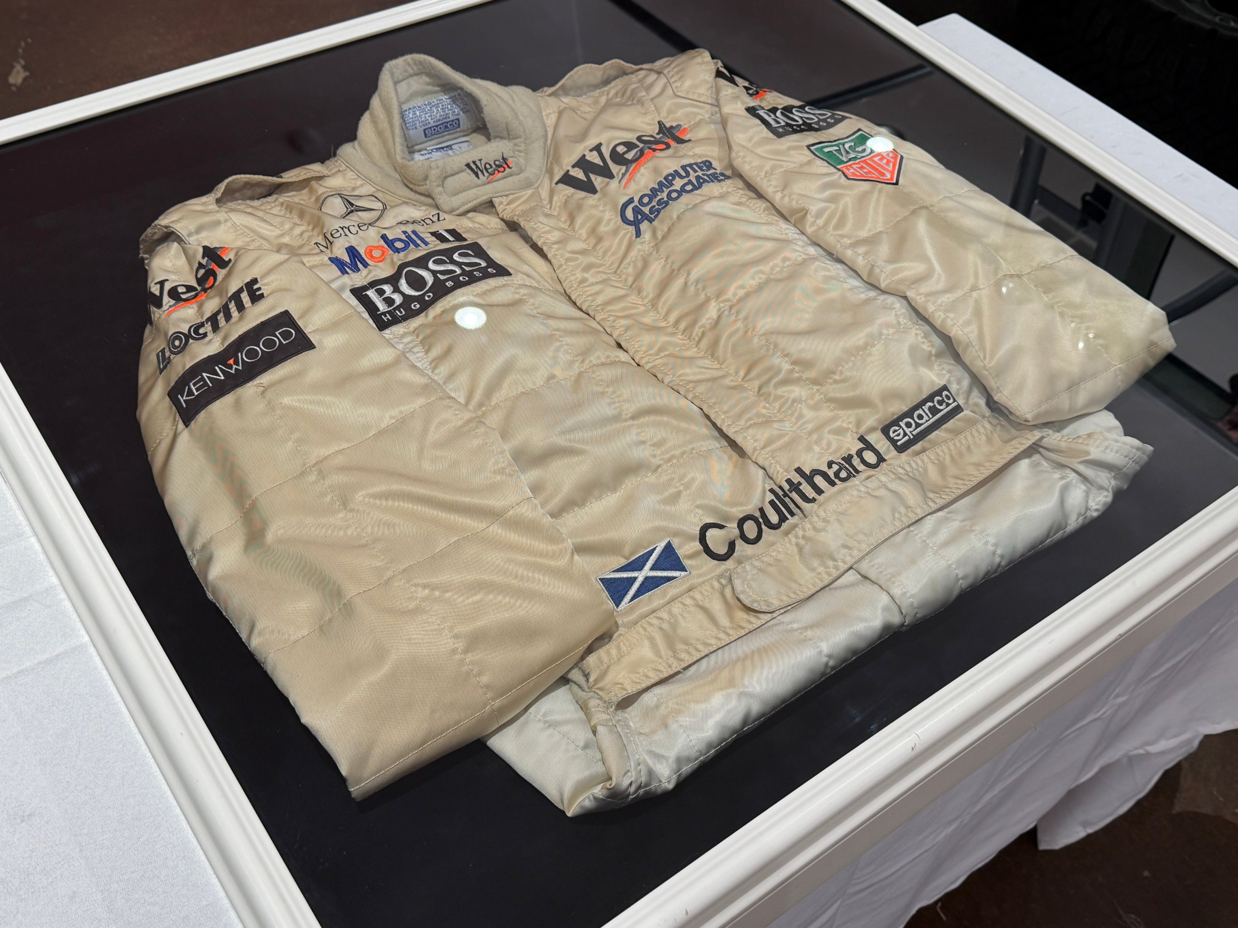 David Coulthard Mercedes Race Worn Suit TitchAuto