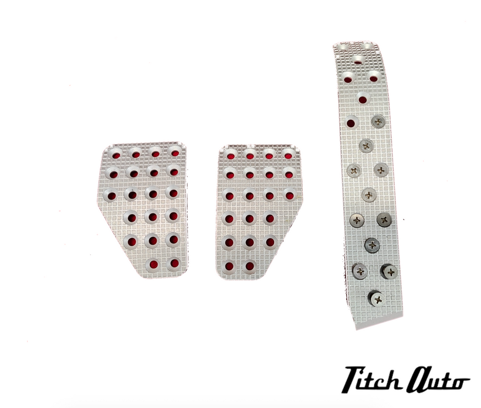 Drilled Pedal Set For Ferrari 308 328 348 Testarossa Mondial GT4 - TitchAuto