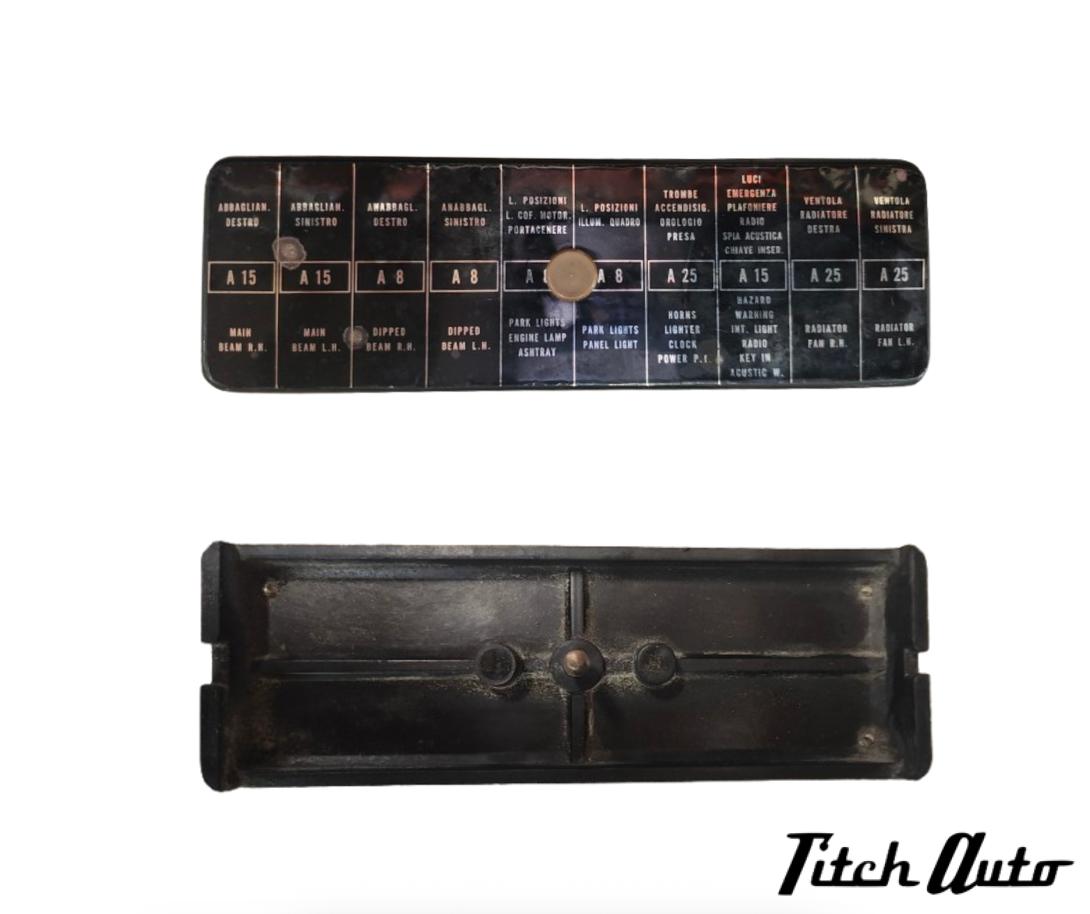 Ferrari 250 - 275 - 330 USED Fusebox Top Cover TitchAuto