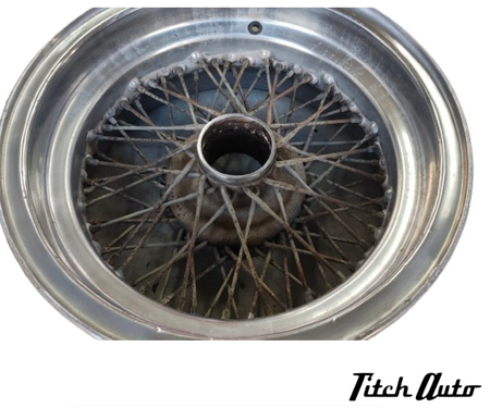 Ferrari 250 GTE USED Set of Borrani 3690  Rims TitchAuto