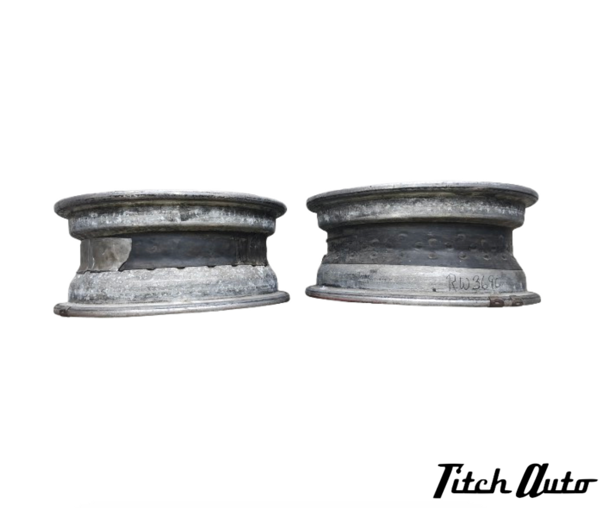 Ferrari 250 GTE USED Set of Borrani 3690  Rims TitchAuto