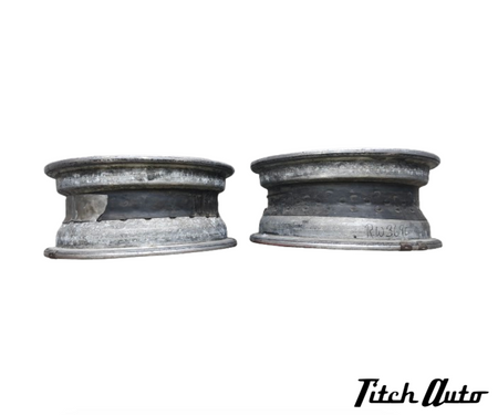 Ferrari 250 GTE USED Set of Borrani 3690  Rims TitchAuto