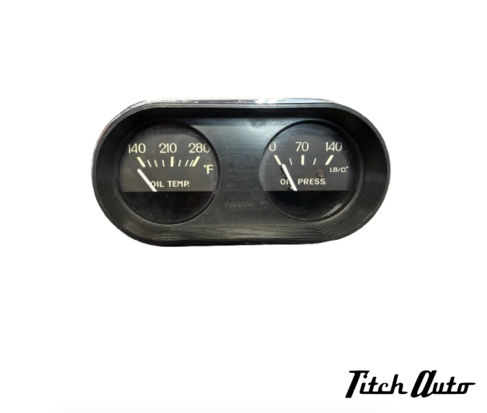 Ferrari 275 / 330 / Daytona USED Oil Temperature and Oil Pressure Cluster and Gauges TitchAuto
