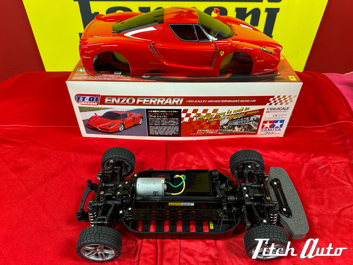 Ferrari Enzo USED 1/10TH R/C TT-01 Tamiya 4WD TitchAuto