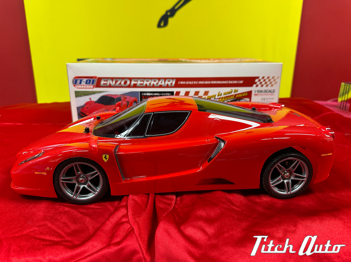Ferrari Enzo USED 1/10TH R/C TT-01 Tamiya 4WD TitchAuto