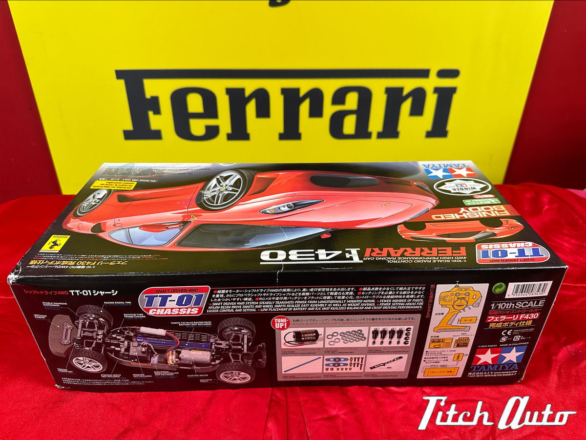 Ferrari F430 USED 1/10TH R/C TT-01 Tamiya 4WD TitchAuto