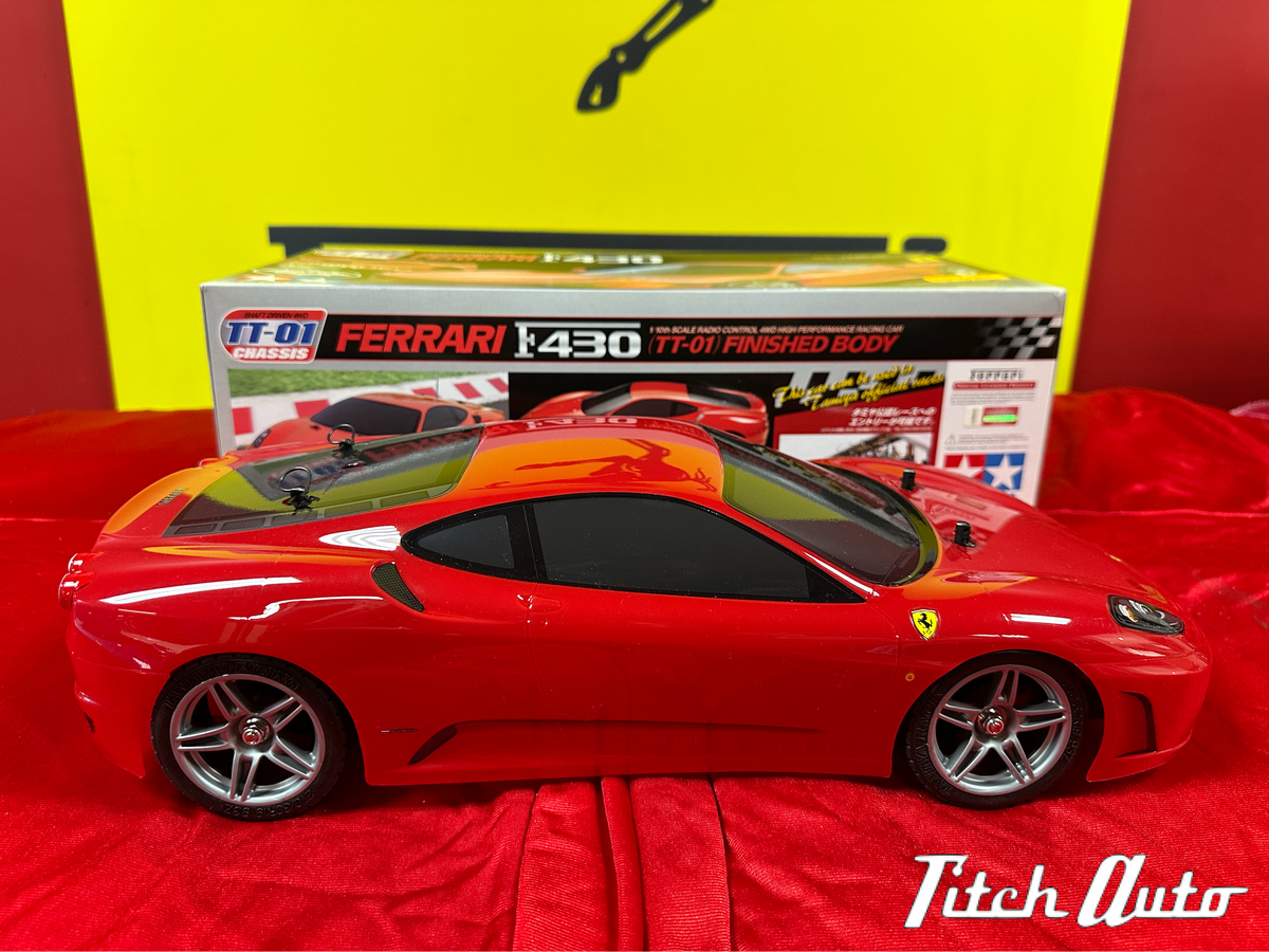 Ferrari F430 USED 1/10TH R/C TT-01 Tamiya 4WD TitchAuto