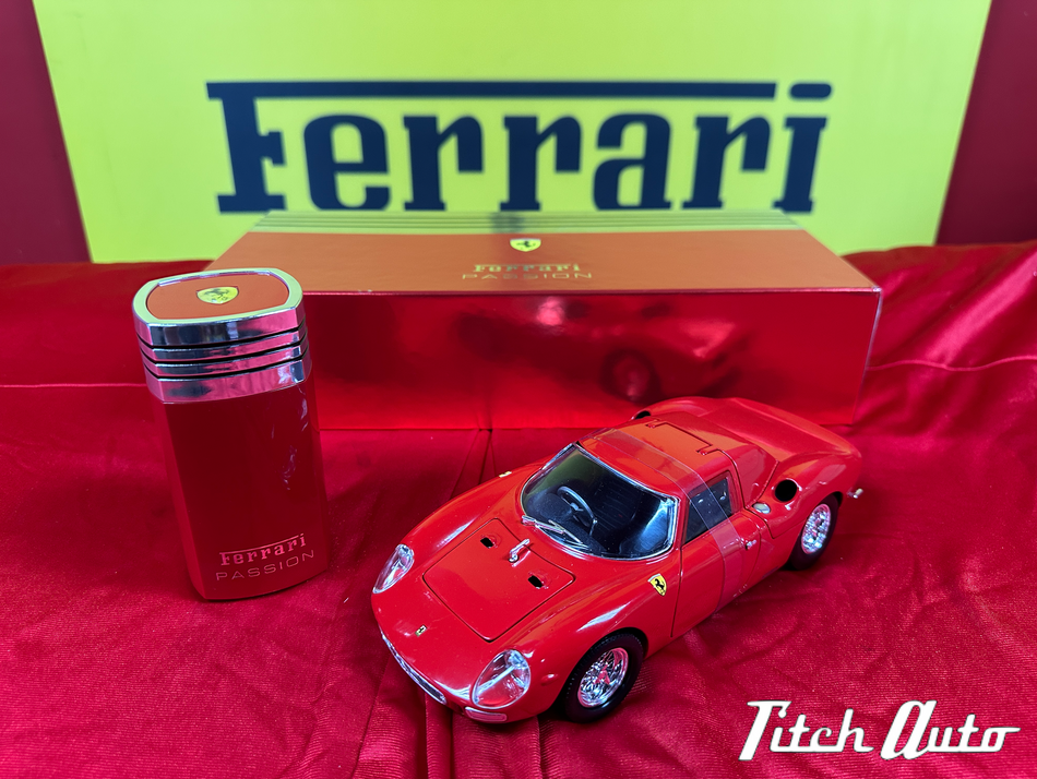 Ferrari Passion USED Frgrance set + 1/18th Ferrari 250 LM TitchAuto