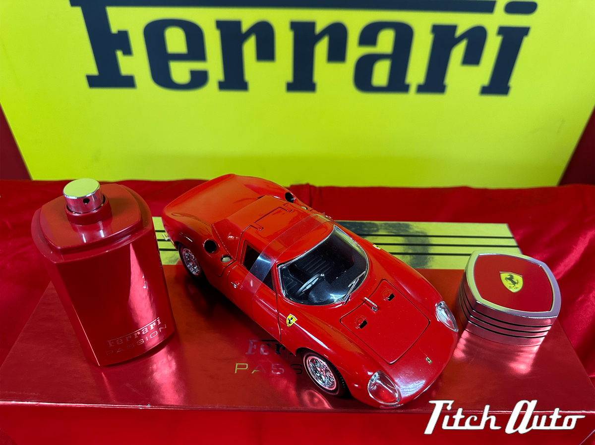 Ferrari Passion USED Frgrance set + 1/18th Ferrari 250 LM TitchAuto