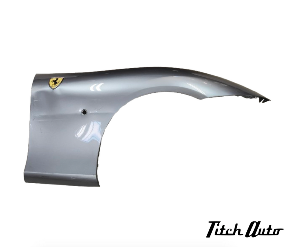 Ferrari Roma USED - DAMAGED Front Rght Fender and Squadra Cose Shield Badge TitchAuto