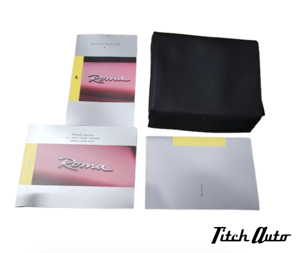 Ferrari Roma USED Document Holder and Booklets TitchAuto