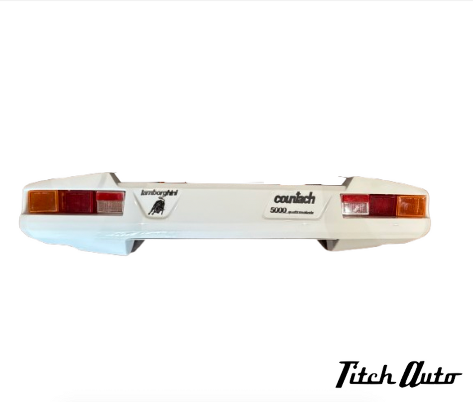 Lamborghini Countach 5000 QVI / 25th Anniversary USED Bumper - Emblems - Tail Lights Covers TitchAuto