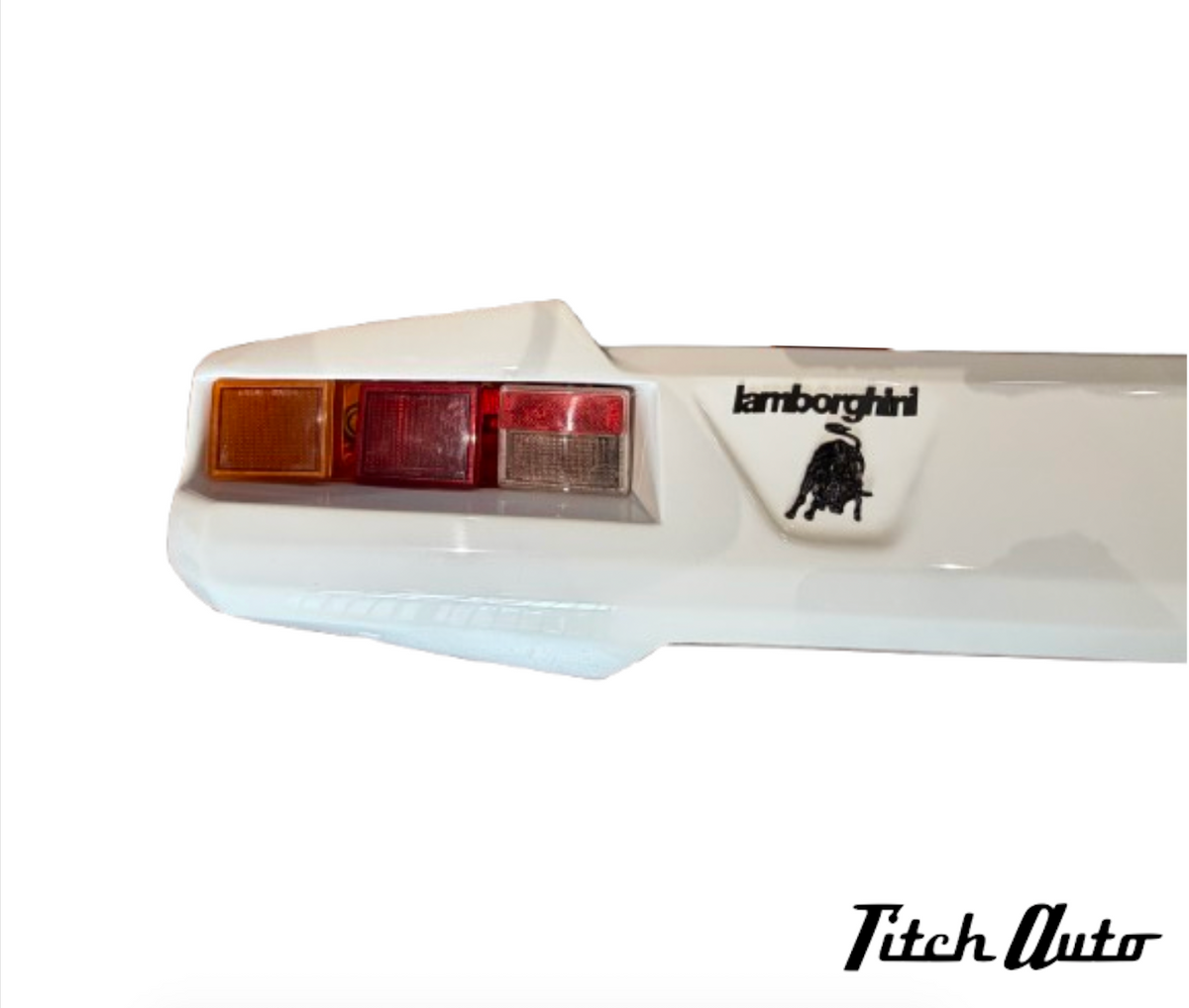Lamborghini Countach 5000 QVI / 25th Anniversary USED Bumper - Emblems - Tail Lights Covers TitchAuto