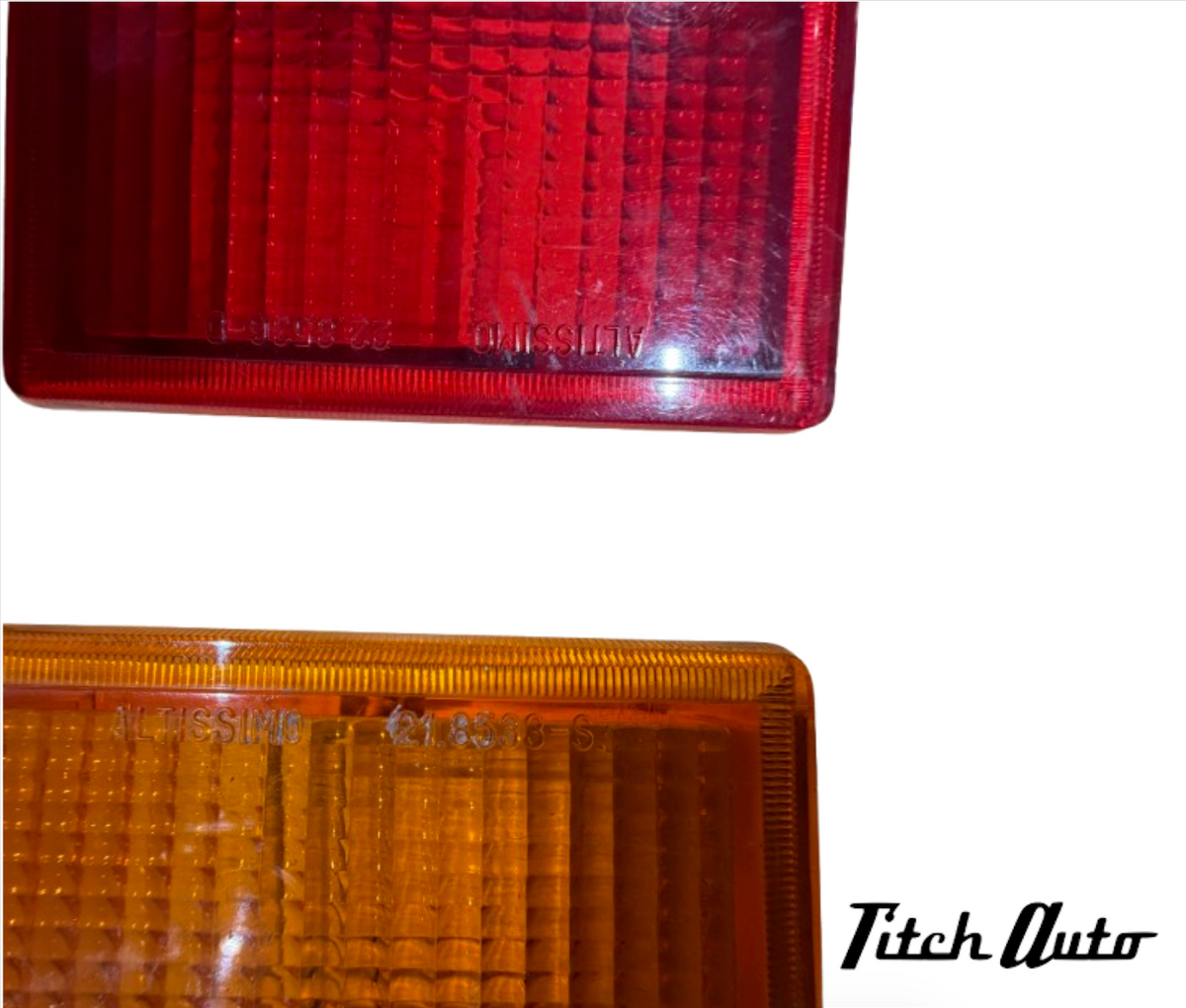 Lamborghini Countach 5000 QVI / 25th Anniversary USED Bumper - Emblems - Tail Lights Covers TitchAuto
