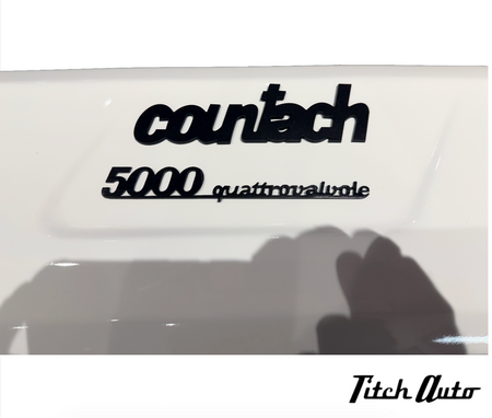 Lamborghini Countach 5000 QVI / 25th Anniversary USED Bumper - Emblems - Tail Lights Covers TitchAuto