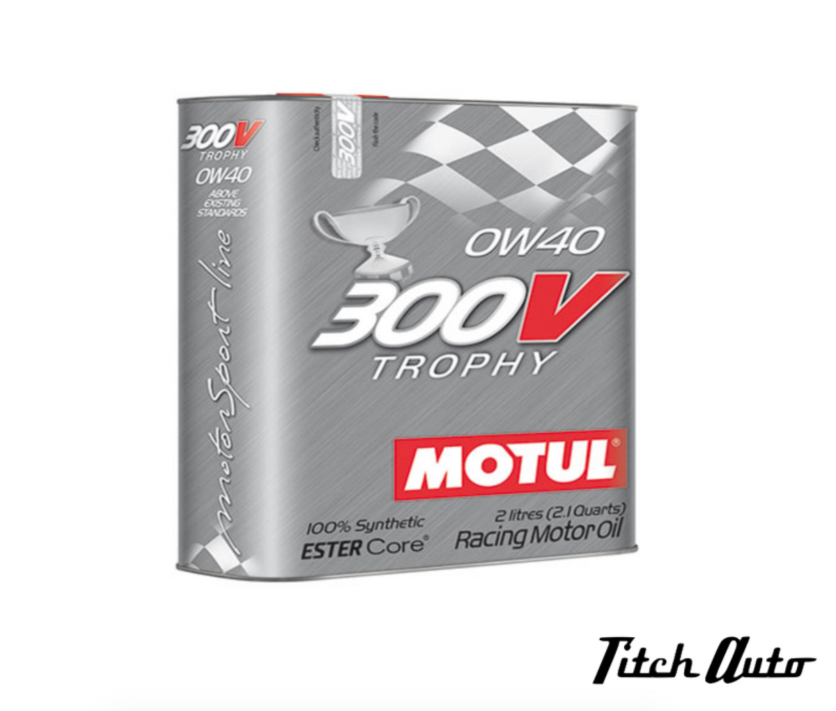 MOTUL 300V Trophy - 0W-40 Synthetic (2 Liter) TitchAuto